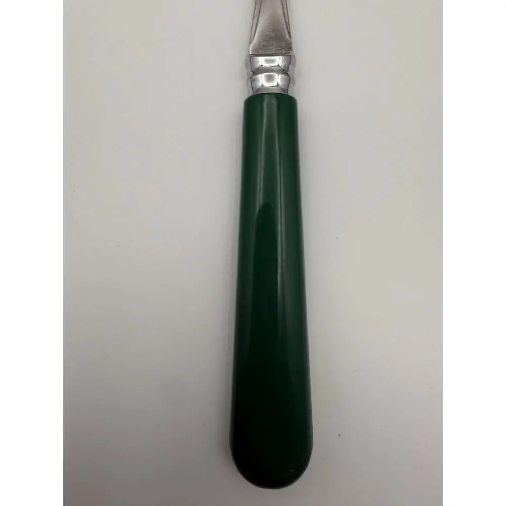 Gibson Sensations Forest Green Plastic Handle Salad Forks Set of 4 Replacement